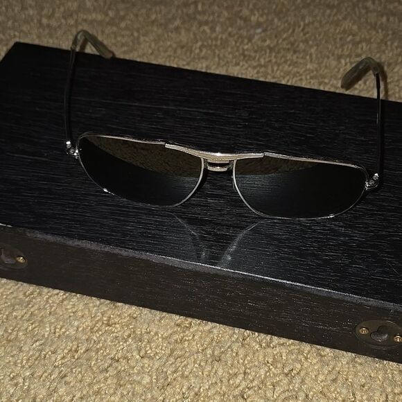 Sunnies Vintage As Is Unisex Women Men Sunglasses Sun Vacation Avaitor Gray Blac main image 16